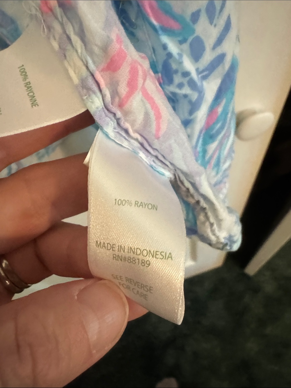 EUC Lilly Pulitzer Natalie Cover Up in Multi Via Del Mar - Picture 5 of 7